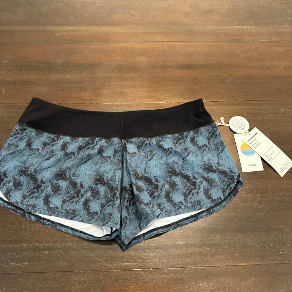 VUORI Omni Performance Lined Shorts In Tide Dunes Texture Size Xl
